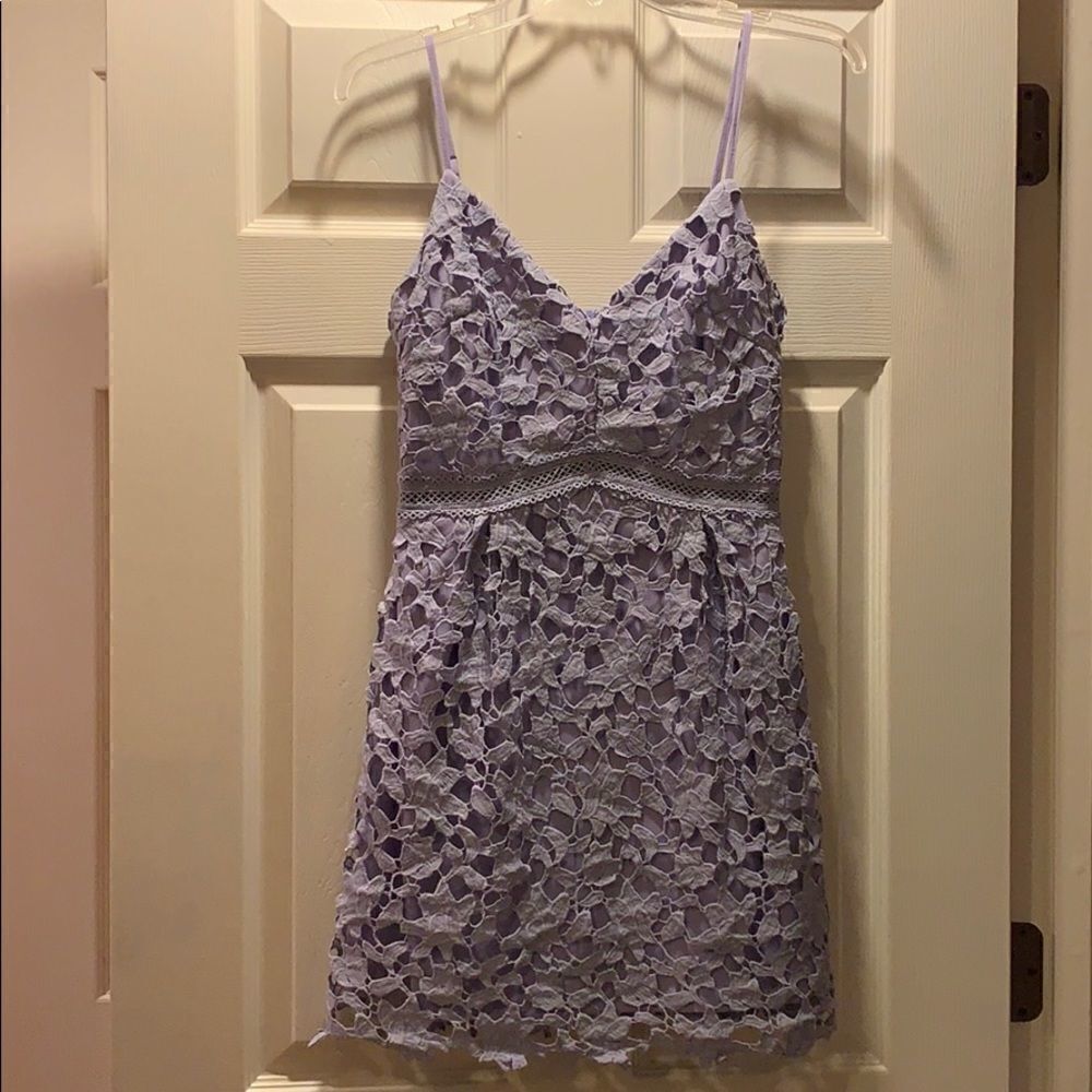 The Impeccable Pig Lavender Lace Overlay D…